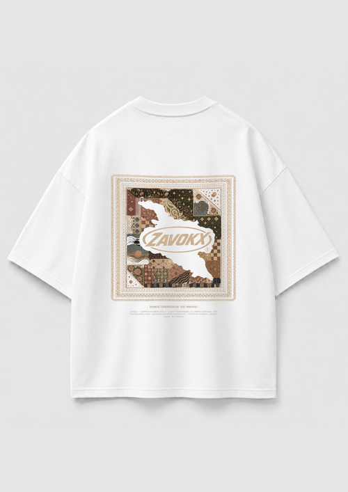 Bandana Graphic Beige Tee