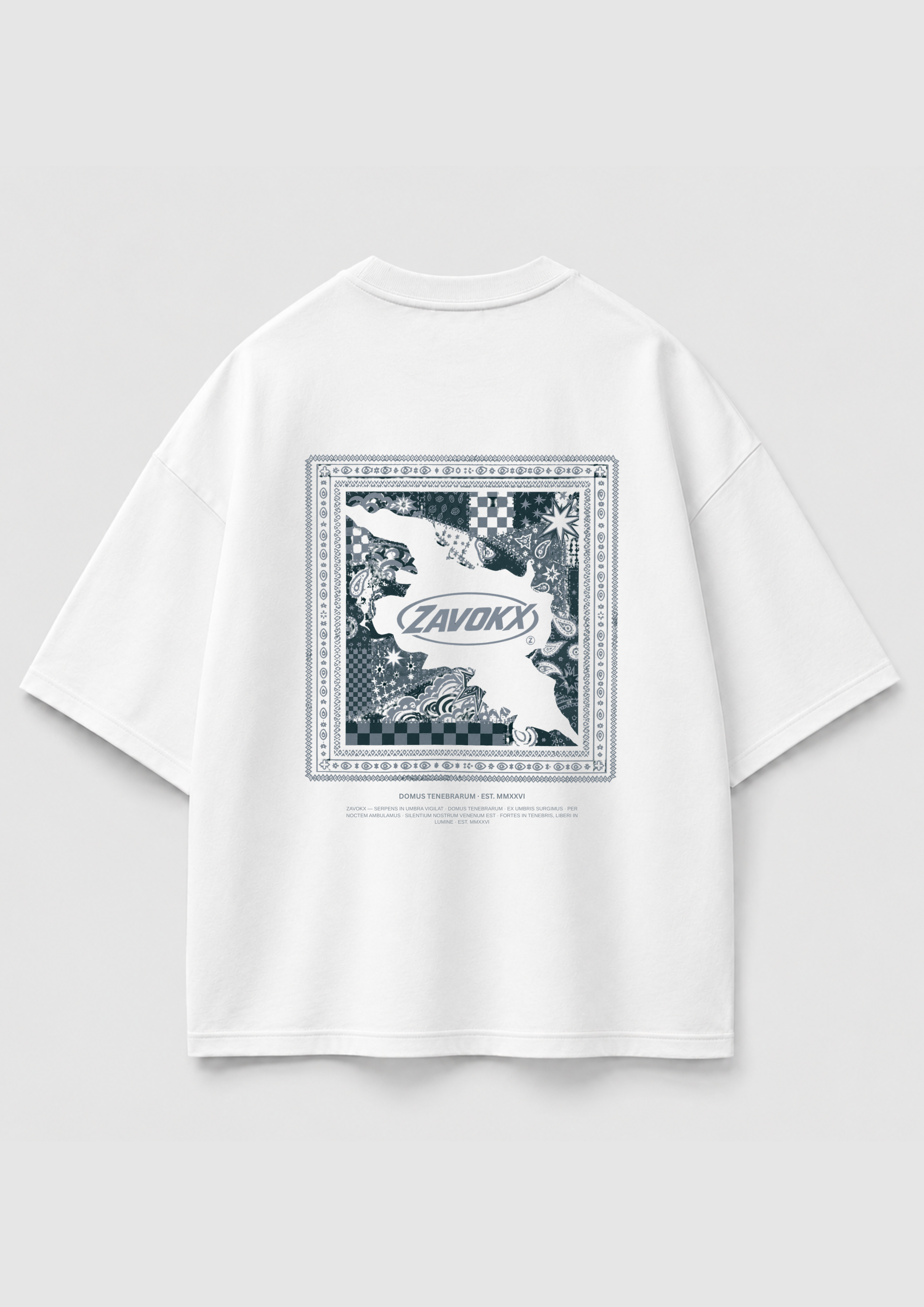 Bandana Graphic Blue Tee